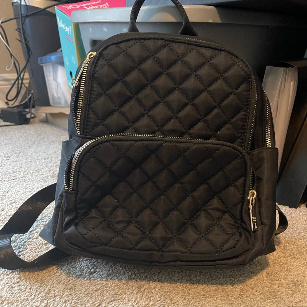 Quilted mini backpack